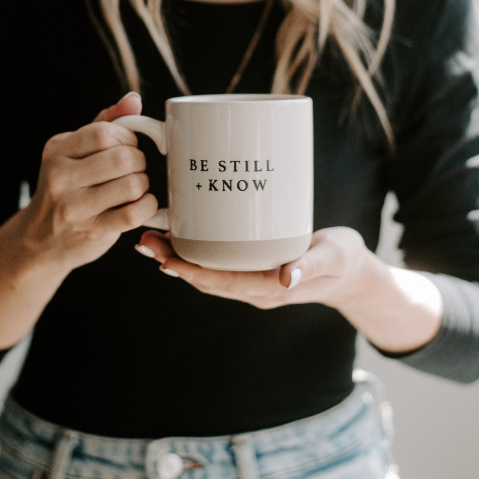 Be Still and Know Stoneware Coffee Mug