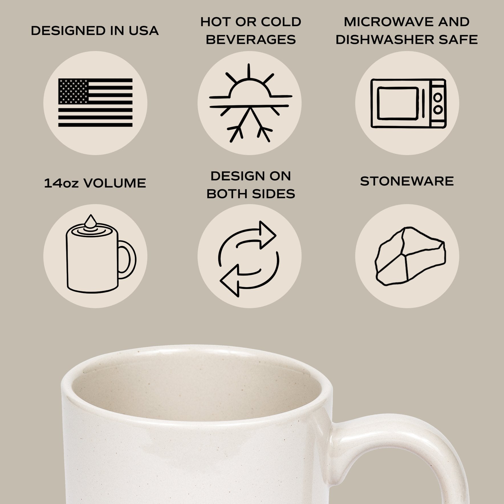 Be Still and Know Stoneware Coffee Mug