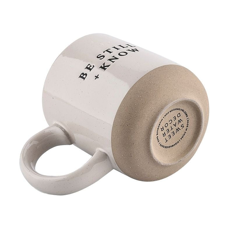 Be Still and Know Stoneware Coffee Mug