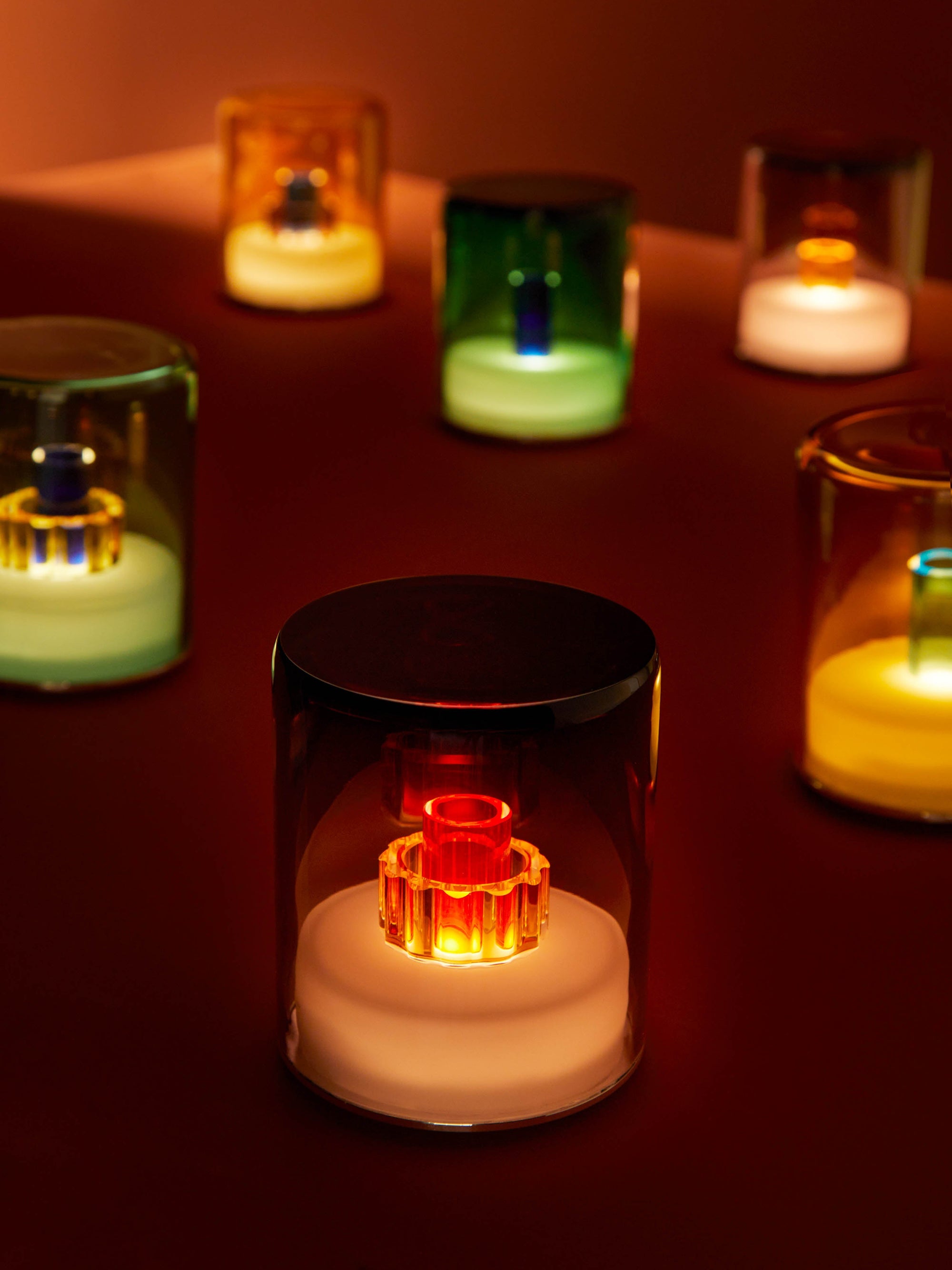Ametista II Hand-Blown Murano Glass Portable Table Light