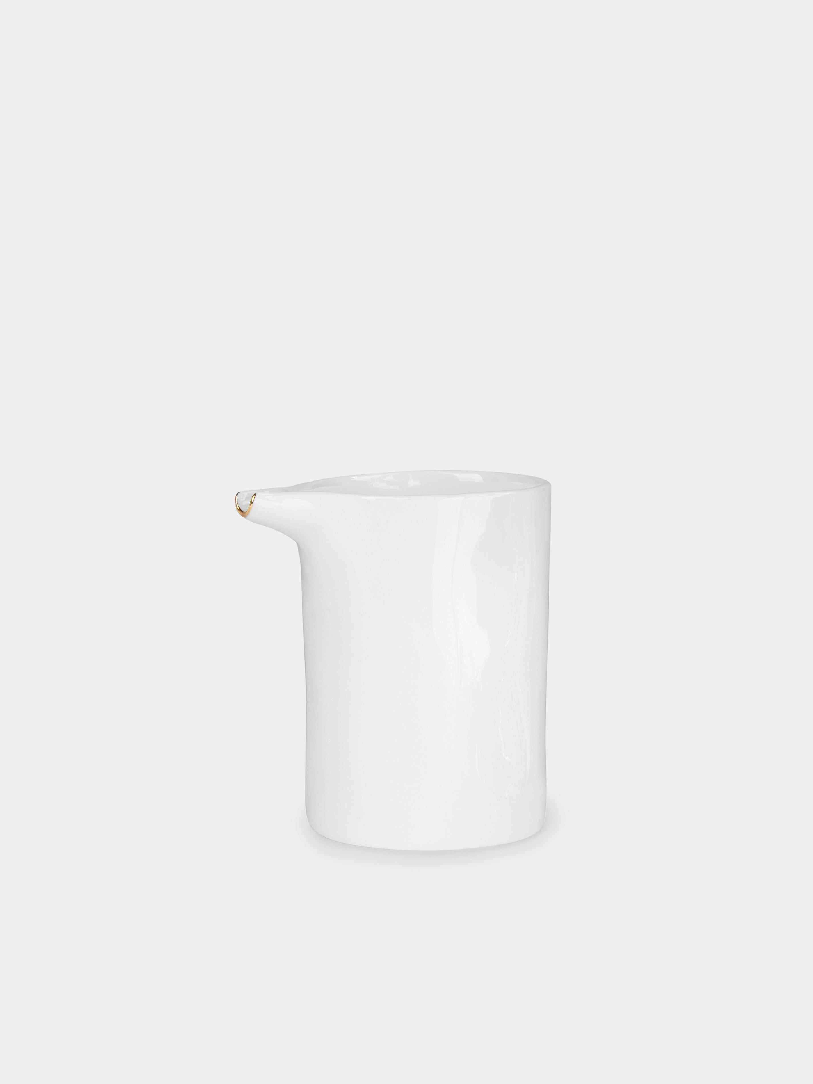Hand-Painted 24ct Gold and Bone China Milk Jug