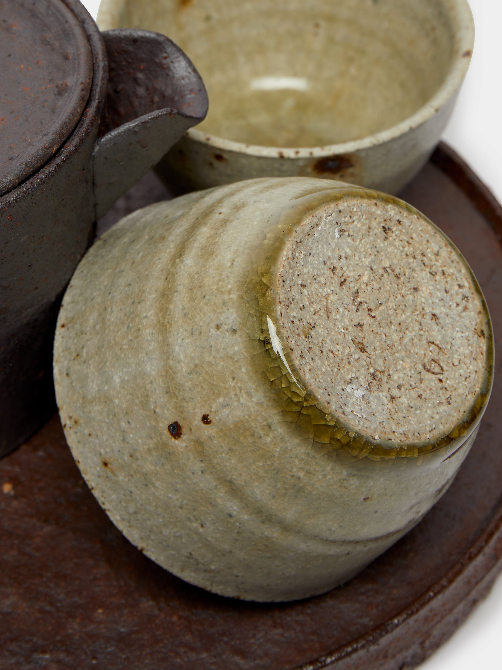 Ash-Glazed Ceramic Tea Set